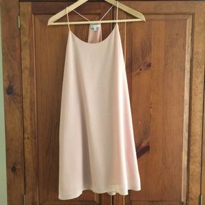 Spaghetti strap simply elegant A-line dress